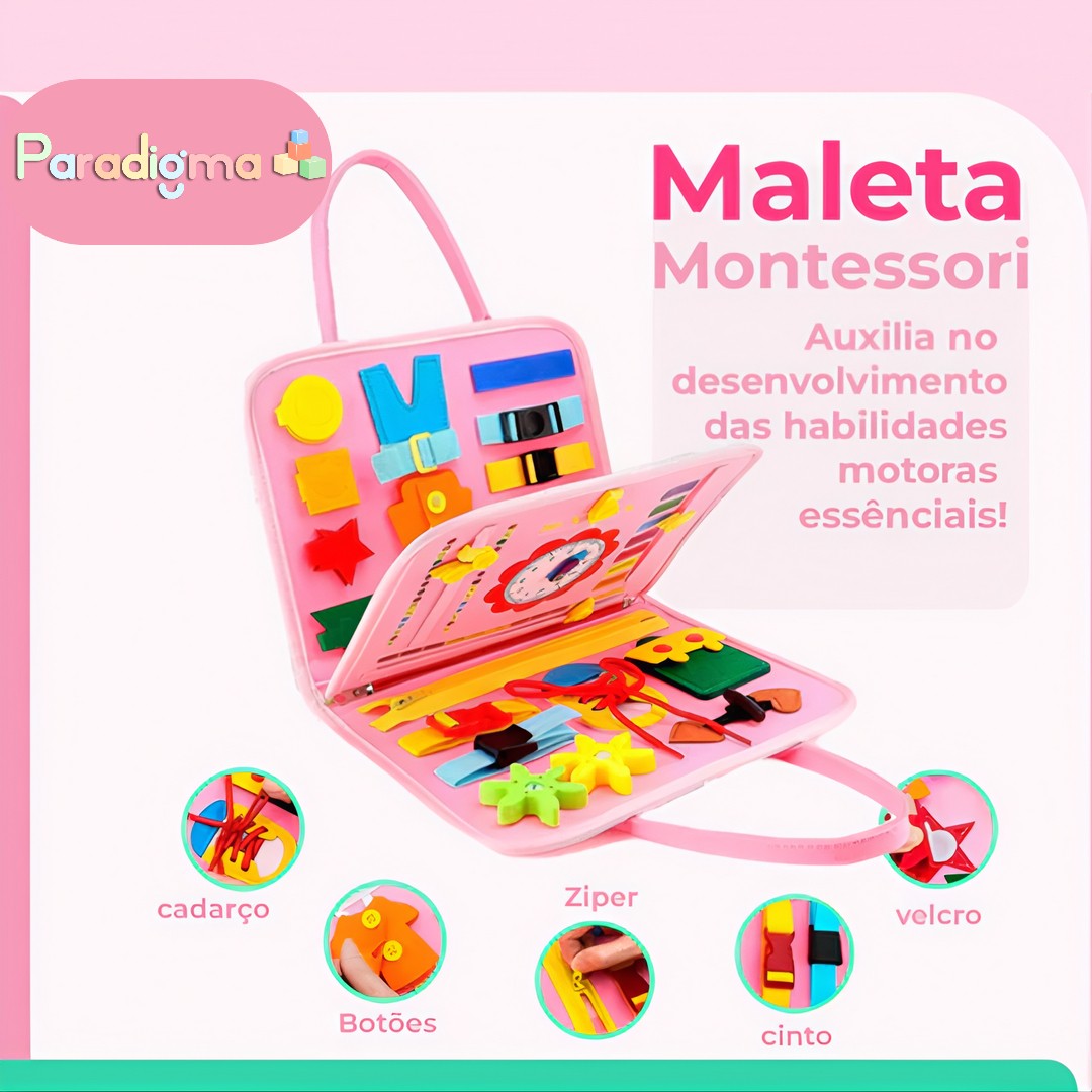 Maleta Montessori Sensorial Educativa Brinquedo Infantil